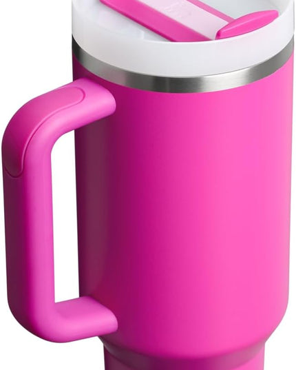 STANLEY Quencher H2.0 Tumbler with Handle and Straw 40 oz | Flowstate 3-Position Lid | Cup Holder Compatible for Travel | Insulated Stainless Steel Cup | BPA-Free | Violet Blossom