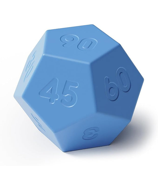 Mooas Dodecagon Time Ball Rechargeable Mini Timer (Blue), 11 Preset Times, Desk Productivity, Pomodoro, Sound/Vibrate/Mute, ADHD, Workout, Study, Cooking
