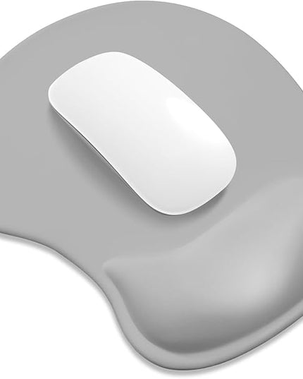 ITNRSIIET Ergonomic Mouse Pad, Cushioned Gel Wrist Rest, Non-Slip Base, Smooth Surface, Cute Multi-Color, 9.5 x 8.2 in, Space Gray