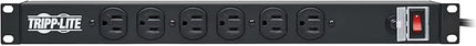 Tripp Lite 12-Outlet Rackmount PDU Power Strip, Network-Grade Front & Rear Facing Outlets, 15A, 120V, 15ft Cord with 5-15P Plug, Horizontal 1U Rack Mount, Lifetime Manufacturer's Warranty (RS-1215)