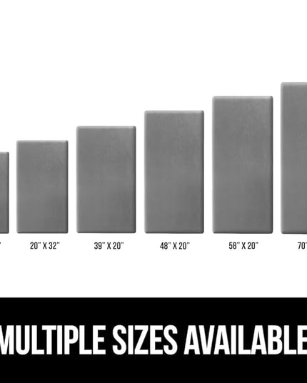 GORILLA GRIP Comfortable Cushioned Kitchen Mats for Floor, 48x20, Waterproof and Stain Resistant Soft Top, 3/4 Inch Thick Ergonomic Standing Desk Anti Fatigue Mat, Foam Supports Ankles and Feet, Grey