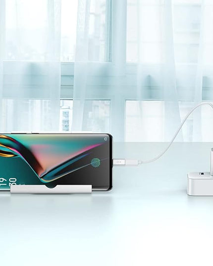 Adapter Micro USB to USB C (4 Pack), Micro-USB Female to USB-C Male OTG Adapter Compatible with Samsung Galaxy, LG, Huawei, Type-C Phones, Tablets and More (2 Black and 2 White)