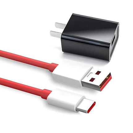 Replacement USB Type C Fast Wall Charger Charging Cable Cord for OnePlus 10 PRO 8 N10 8T 7 7T PRO 6T 5T 3 3t 5 Nord N100 Nord N200 Nord 2 Phone,OnePlus Buds Z Buds Z2 Buds Pro Earbuds (Red)