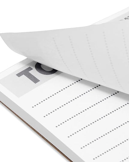 Paper Junkie To Do List Notepad - 8.5 x 5.5 in, White, 6-Pack - Office Desk Pad for Daily Reminder Checklist - Easy-Tear Sheets for Daily Task Planning