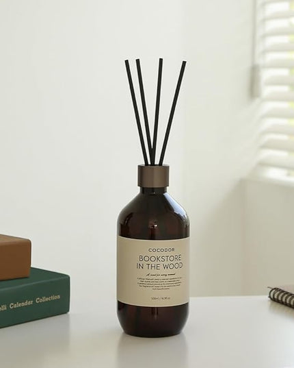 COCODOR Premium Reed Diffuser/Ylang Ylang /16.9oz /1 Pack/Large Capacity Fragrance Scent Oil Stick Diffuser Set for Bedroom Bathroom Home Décor