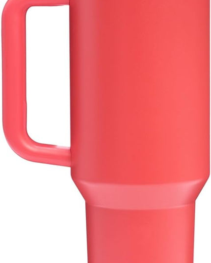 STANLEY Quencher H2.0 Tumbler with Handle and Straw 40 oz | Flowstate 3-Position Lid | Cup Holder Compatible for Travel | Insulated Stainless Steel Cup | BPA-Free | Hot Coral