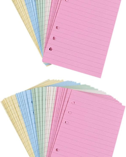 Sosoport 2pcs Loose Leaf Paper Refill Ring Notepad Lined Stationery for Students Smooth Writing Pages for School and Office Use
