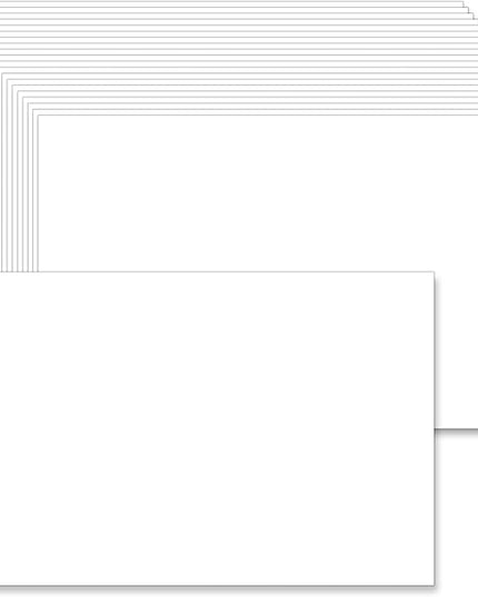 100 Pack White Blank Index Cards 3x5-90lb Heavy Duty Card Stock Thick Paper for Postcards, Photo Paper, Syllable Boards - Make Thank You, Greeting, Notes, Index Cards, Draw, Write, DIY Card Making