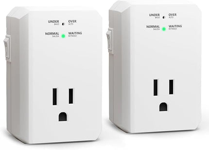 BSEED Single Outlet Surge Protector, Small Surge Protector Wall Tap with Ground Protected Light Indicators for Refrigerators, PC, TV, Xbox Series X, PS5 and Home Appliances, 15A, 1875W, 120V, 2 Pack