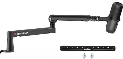 THRONMAX Twist S6 Microphone Boom Arm, Low Profile Mic Stand with Cable Management,Desk Clamp, Versatile Mounting, All-Metal and Fully Adjustable Mic Arm for Streaming, Gaming, Home Office,Universal