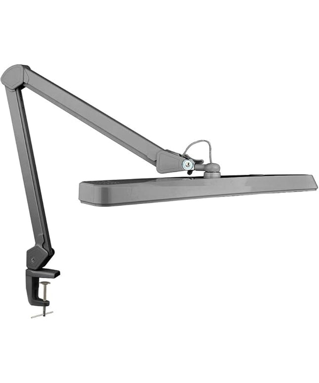 Neatfi XL 2,500 Lumens LED Task Lamp, 22 Inches Wide, 30W, 162 Pcs SMD LED, Eye-Caring, Desk Light with Clamp for Home, Office, and Study Room (Non-CCT, Silver)
