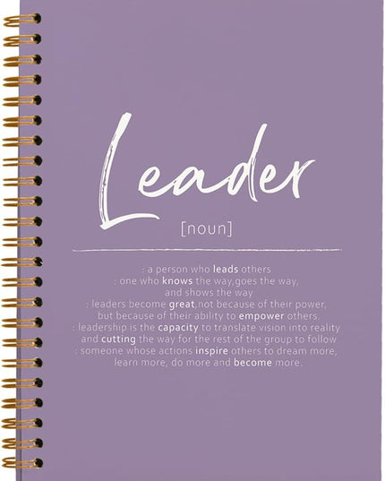 OXW Purple Meeting Notebooks for Work, Leadership Gifts Office Work Notebook Journal for Writing Note Taking, Thank You Gifts for Women Men Leader Boss Mentor Manager Principal, 5.5"x8.3"