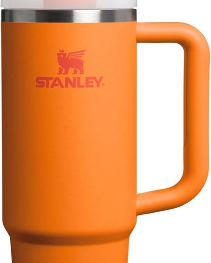 STANLEY Quencher H2.0 Tumbler with Handle and Straw 30 oz | Flowstate 3-Position Lid | Cup Holder Compatible for Travel | Insulated Stainless Steel Cup | BPA-Free | Goldenrod Coral