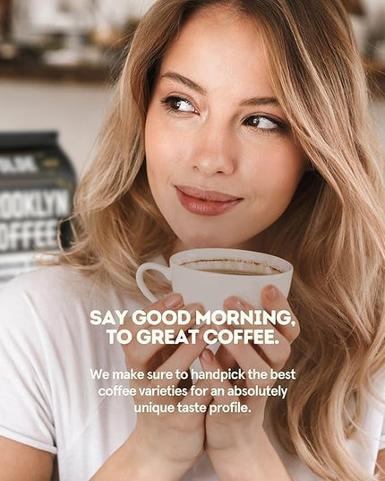BROOKLYN COFFEE Whole Bean, French Dark Roast (2lb) Silky Smooth, Bold, Balanced - Fresh Bulk Coffee Beans Roasted Weekly in NYC