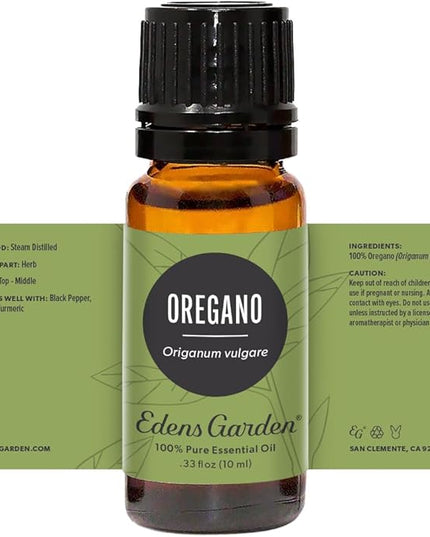 Edens Garden Oregano Essential Oil- 100% Pure Premium Grade, Undiluted, Natural, Therapeutic, Aromatherapy, The Best for Diffuser, Candle, Laundry, Humidifiers 10 ml (.33 fl oz)