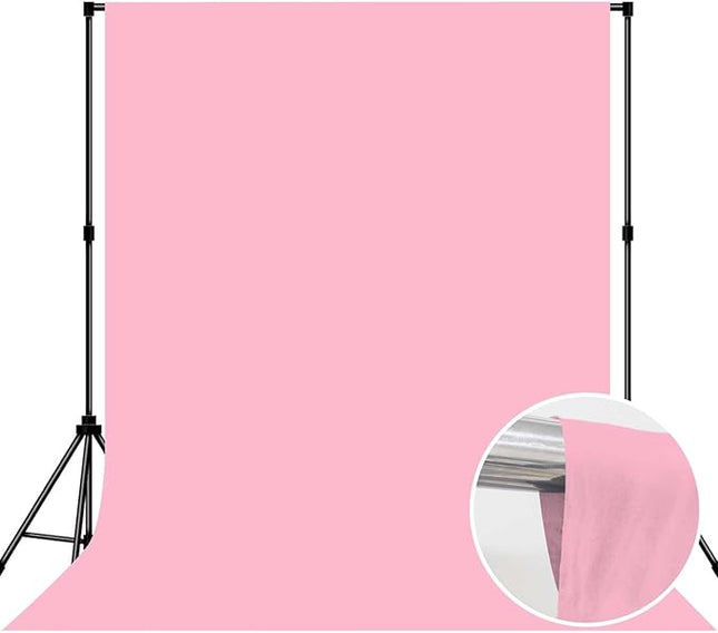 Photo Backdrop Pink Background Fabric Professional 6x9ft Seamless Design Eliminates Wrinkles Princess Theme Decoration Valentine's Day Romantic Setting