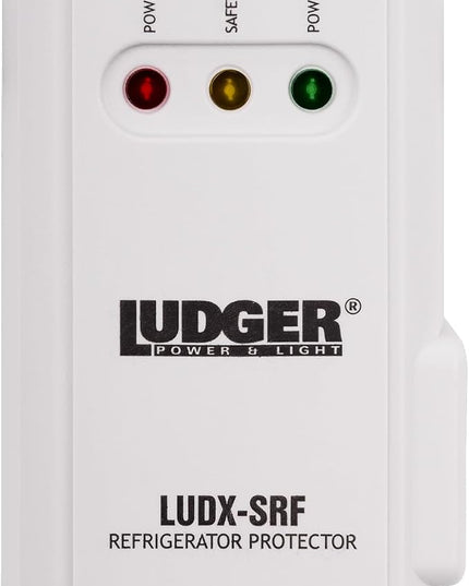 Ludger Power Surge Protector for Appliances (LUDX-SRF), ETL Certified, Unique Side Socket, Connects to All Types of AC, Reliable AC Protection, 4-Minute Safety Cycle, 3 Modes LED Indicator