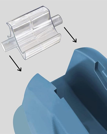 Acrimet Premium Desktop Tape Dispenser, Plastic, Non-Skid Base (Heavy Duty) (Light Blue Color)
