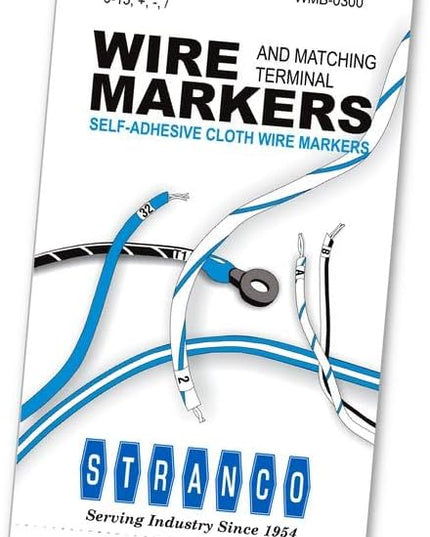 Premium Wire Marker Book for Cable Management, Vinyl-Coated, High-Tack Adhesive, Electric Panel Wire Label Stickers - 10 Pages Per Book