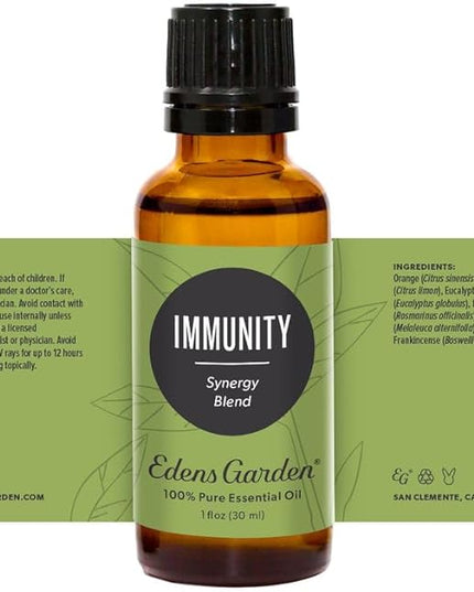 Edens Garden Immunity Essential Oil Blend 100% Pure & Natural Best Recipe Therapeutic Aromatherapy Essential Oil Blends 118 ml (4 oz)
