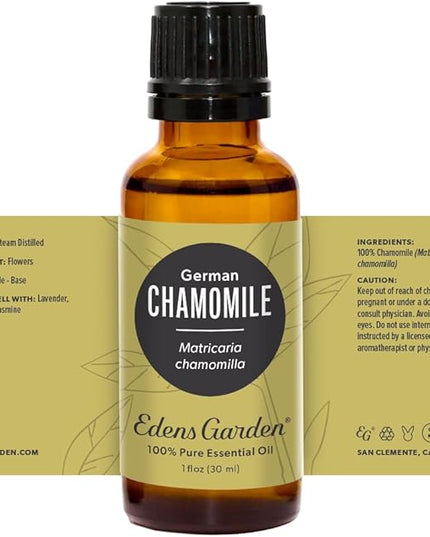 Edens Garden Chamomile- German Essential Oil- 100% Pure Premium Grade, Undiluted, Natural, Therapeutic, Aromatherapy, The Best for Diffuser, Skin, Candle, Kid Safe 30 ml (1 fl oz)
