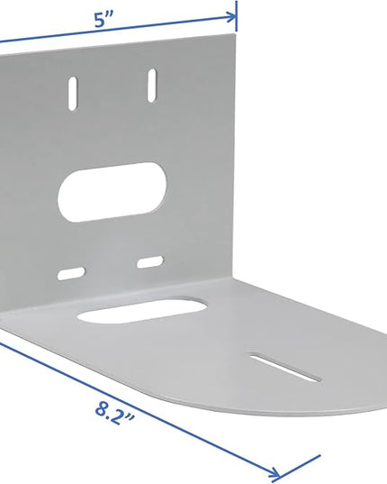 AEONS PTZ Camera Universal Wall Mounting Bracket | Sturdy Durable Compatible with Most Center Mount Cameras Hardware | AV Brackets Wall Mount Holder, White, 2-Pack