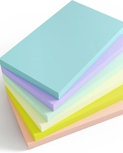 480 Sheets 3x5 Inches Large Sticky Notes,Self-Stick Post Stickies Colorful Super Sticking Power Memo Pads for Teacher Supply,School and Office
