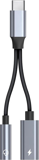 USB-C to 3.5mm Audio Headphone Adapter - HiFi and Charger 2-in-1 Compatible with Apple iPhone 15 Samsung Galaxy S24 S23 S22 S21 S20 Plus Pro Max Ultra Pixel iPad - Type C to Jack Dongle Adapter