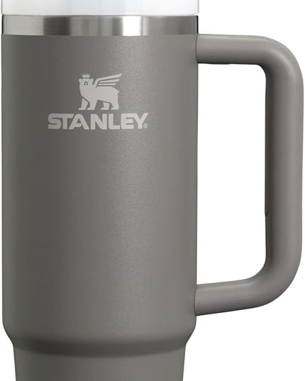 STANLEY Quencher H2.0 Tumbler with Handle and Straw 30 oz | Flowstate 3-Position Lid | Cup Holder Compatible for Travel | Insulated Stainless Steel Cup | BPA-Free | Stone