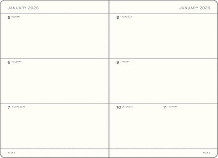 LEUCHTTURM1917 - Weekly Planner 2026, Softcover, Medium (A5), Ink (Jan 1 - Dec 31, 2026)