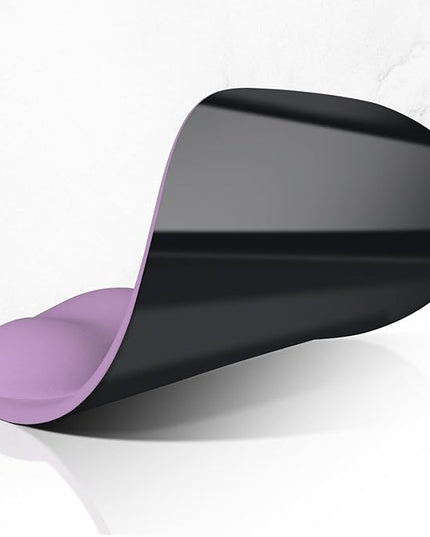 ITNRSIIET Ergonomic Mouse Pad, Cushioned Gel Wrist Rest, Non-Slip Base, Smooth Surface, Compatible with All Mice for Office & Gaming, Desk Accessory, 9.5 x 8.2 inch, Lavender Purple