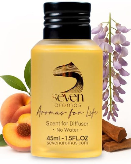 SevenAromas Hotel Scent Diffuser Oil, Luxury Hotel-Inspired Essential Oil for Aromatherapy & HVAC Diffusers – Premium Dropper Bottle - 45 ml 1.52 FL oz (Santorini)