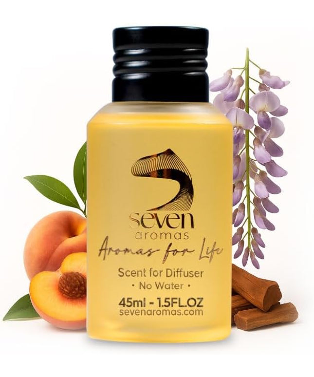 SevenAromas Hotel Scent Diffuser Oil, Luxury Hotel-Inspired Essential Oil for Aromatherapy & HVAC Diffusers – Premium Dropper Bottle - 45 ml 1.52 FL oz (Santorini)