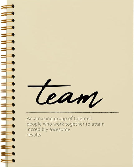 hold fizz Beige Meeting Notebook for Work, Employee Appreciation Gifts, Team Gifts for Employees, Thank You Gifts for Women Men Leader Boss Mentor Manager Coworkers Going Away Retirement, 5.5"x8.3"