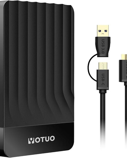 Portable External Hard Drive Storage Expansion Mobile HDD USB 3.0 for PC, Mac, Desktop, Laptop, PS4, PS5, Xbox One X/S, Xbox 360, Xbox Series X/S, Office & Game (Black, 500GB)