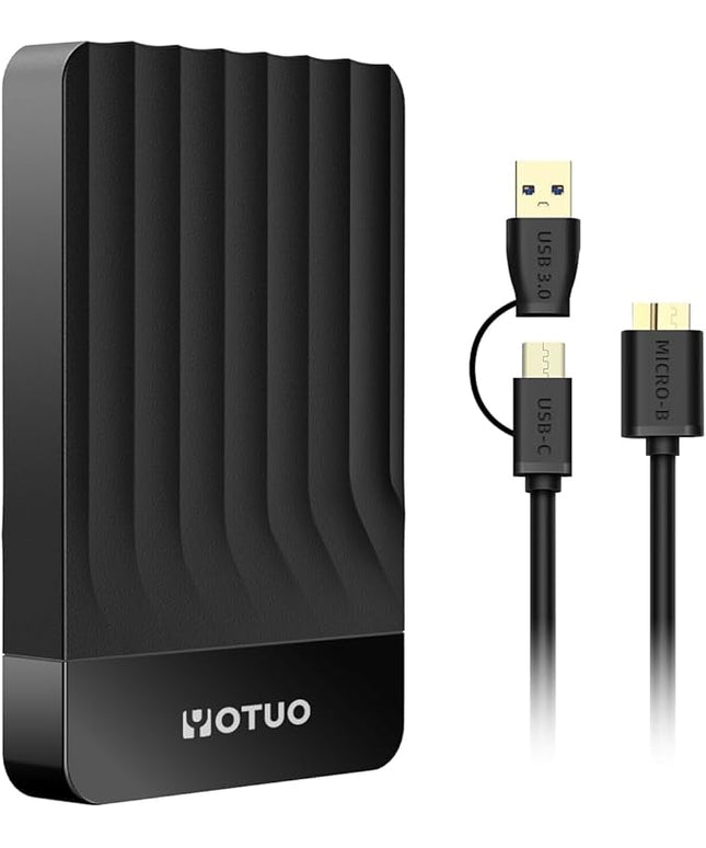 Portable External Hard Drive Storage Expansion Mobile HDD USB 3.0 for PC, Mac, Desktop, Laptop, PS4, PS5, Xbox One X/S, Xbox 360, Xbox Series X/S, Office & Game (Black, 500GB)