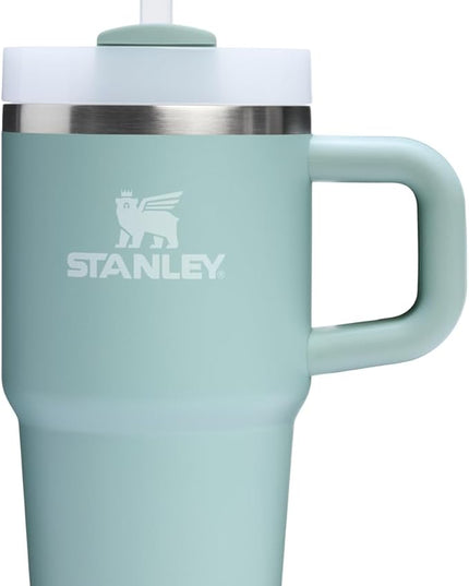 STANLEY Quencher H2.0 Tumbler with Handle and Straw 20 oz | Flowstate 3-Position Lid | Cup Holder Compatible for Travel | Insulated Stainless Steel Cup | BPA-Free | Seafoam
