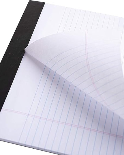 Mintra Office Legal Pads (Double Pad 3pk (White), 8.5in x 11in (Wide Ruled))