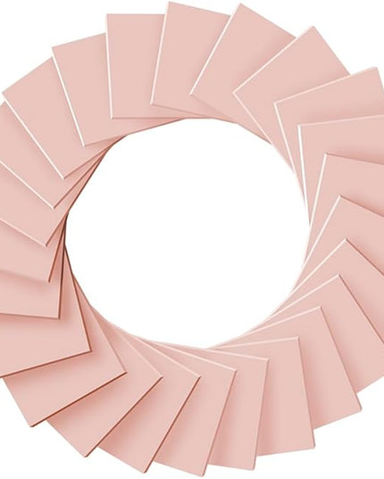 (24 Pads) Sticky Notes 3x3 inch, Self-Stick Pads Bright Colors Sticky Note, Recyclable, Easy to Post for Home, Office, Notebook (Light Pink)