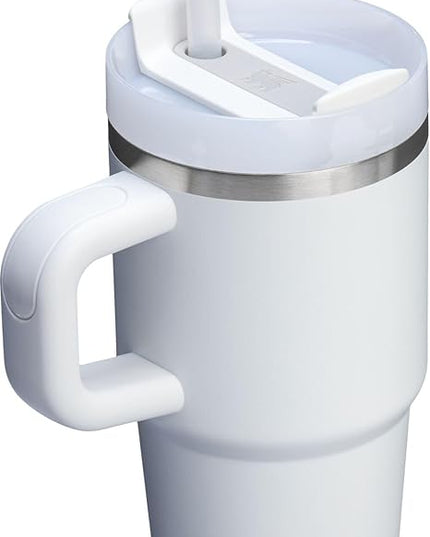 STANLEY Quencher H2.0 Tumbler with Handle and Straw 20 oz | Flowstate 3-Position Lid | Cup Holder Compatible for Travel | Insulated Stainless Steel Cup | BPA-Free | Frost