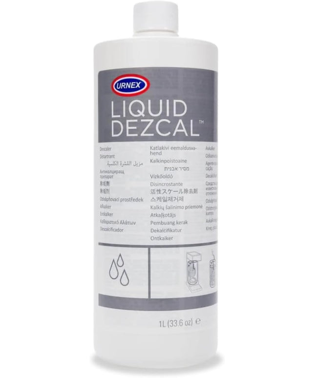 Urnex Liquid Dezcal Activated Descaling Solution - 33.6 Ounce (8 Uses) - For Use With Keurig 1.0/2.0, Home Coffee and Espresso Machines, Kettles, Garment Steamers