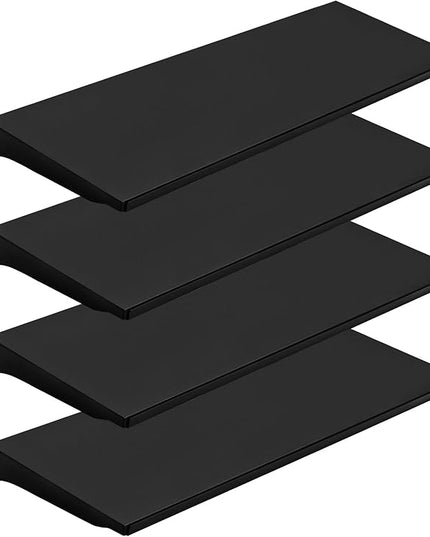 Eastern Tree 4 Packs Gondola Shelves 35 1/4”L x 11 1/2”W for Industrial Grade Black Pegboard Display Stand, 4 Shelves for Gondola Units with 8 Pieces Supply Arms