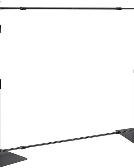 VEVOR 10ft x10ft Pipe and Drape Kit, Heavy Duty Backdrop Stand with Carbon Steel Base, Adjustable Backdrop Support with 2 Clamps and A Carry Bag for Wedding, Party, Event, Photography and Exhibition