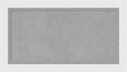 Amanti Art White Framed Magnetic Board 16x28 Small Vision Board for use with Magnets, 100% Metal Sheet to Display Items as Office Decor or for Home Organization in mudroom, Kitchen or Kids Room