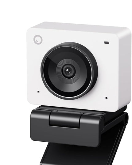OBSBOT Meet 2-4K Webcam for PC with 1/2" Sensor, AI Framing & Autofocus, Beauty Mode, Lightweight, Gesture Control, HDR, Dual Microphone, 60 FPS, Web Cam for Streaming, Meeting, Gaming. (Cloud White)