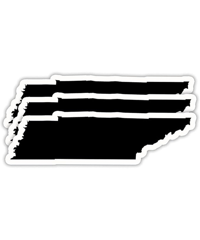 (3PCS) Tennessee State Map Stickers, US State Stickers - Waterproof Vinyl Decals for Tumblers, Water Bottles, Laptops, Books, Scrapbooks, Great for Tennessee Lovers 3 x 1.8 Inch