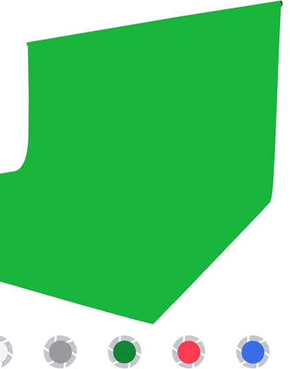 ISSUNTEX 10X16 ft Background Muslin Backdrop, Photo Studio, Collapsible High Density Screen for Video Photography and Television-Green