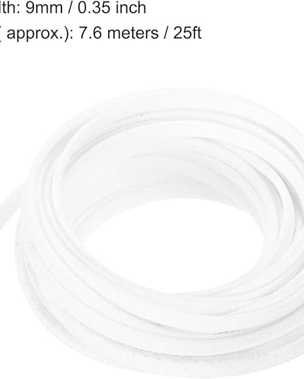 uxcell PET Expandable Sleeving 25ft 1/4" White Cable Management Sleeve Cord Organizer for Wrap Protect Cable