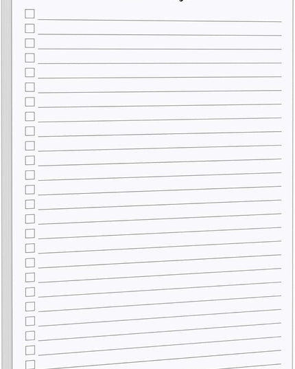 321Done To Do List Notepad, Made in USA - 5.5x8.5, Simple Checklist, Cute Modern Design for Organizing, Planning, College Ruled, Thick Heavy Paper - 50 Sheets
