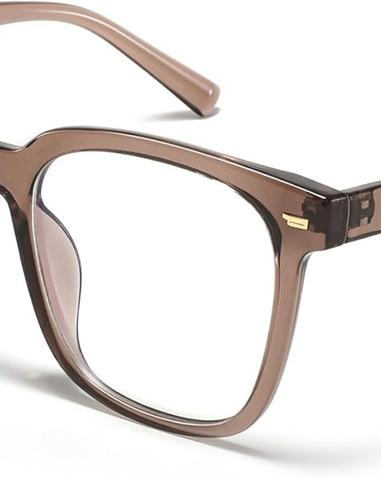 PANNER Oversized Square Blue Light Blocking Glasses for Women Men Anti Glare Reduce Eyestrain Computer Glasses